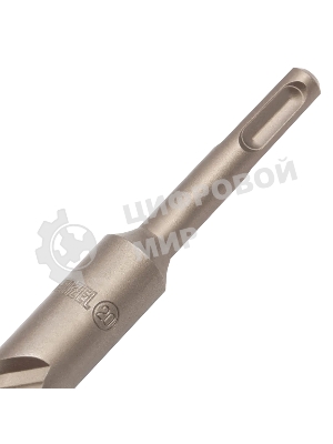 Бур по бетону Denzel двойная спираль, Cobalt W-tip, 20x600 мм, SDS PLUS