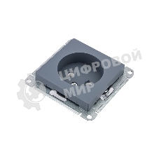 Механизм розетки 1-м СП AtlasDesign 16А IP20 без заземл. грифель