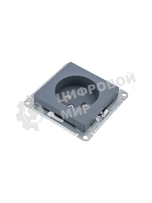 Механизм розетки 1-м СП AtlasDesign 16А IP20 без заземл. грифель