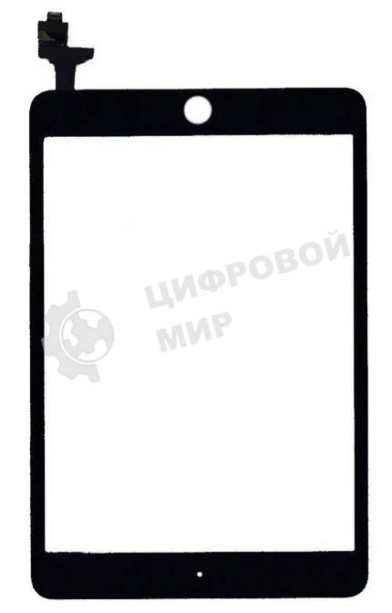 Сенсорное стекло (тачскрин) Ipad mini 3 (retina) + IC (A1599, A1600), черное