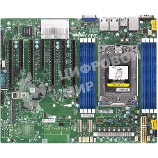 Материнская плата серверная Supermicro H12SSL-NT-B, SP3, чипсет встроен в процессор, 8xDDR4, 8xSATA, 2xM.2, 5xPCI-E 4.0 x16, 2xPCI-E x8, 2x10Gb LAN, 4xUSB-A 3.0, 1xVGA, 1xCOM, ATX