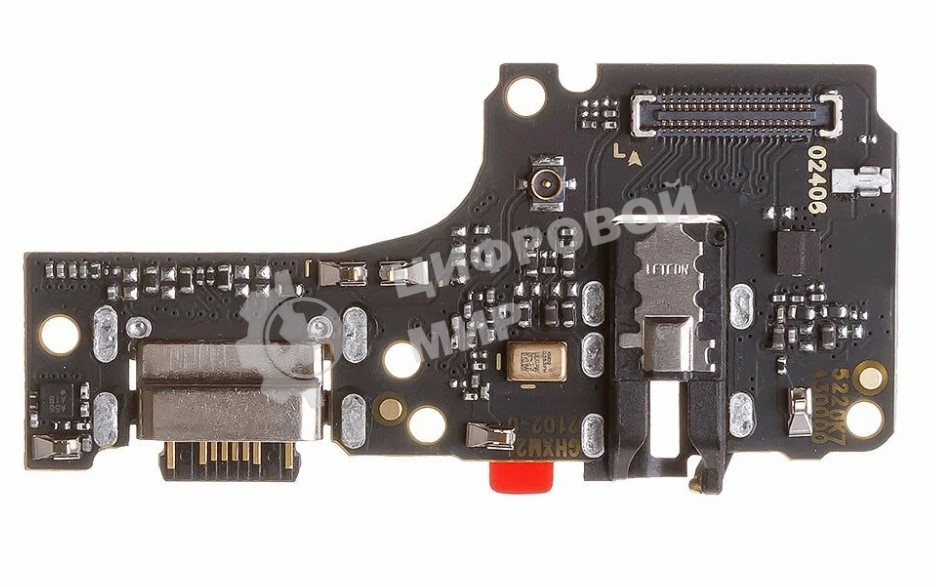Шлейф с разъемом зарядки для Xiaomi Redmi Note 10 Pro