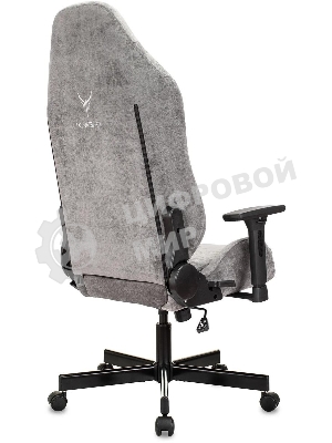 Кресло Бюрократ Knight N1 Fabric серый, ткань, 120 кг, механизм качания