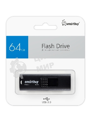 Флешка USB R/W SmartBuy R/W (SB064 Gb3FSK) UFD 3.0/3.1 064 Gb,Fashion Black черный