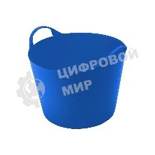 Ведро Сибртех гибкое сверхпрочное, 28 л, синий