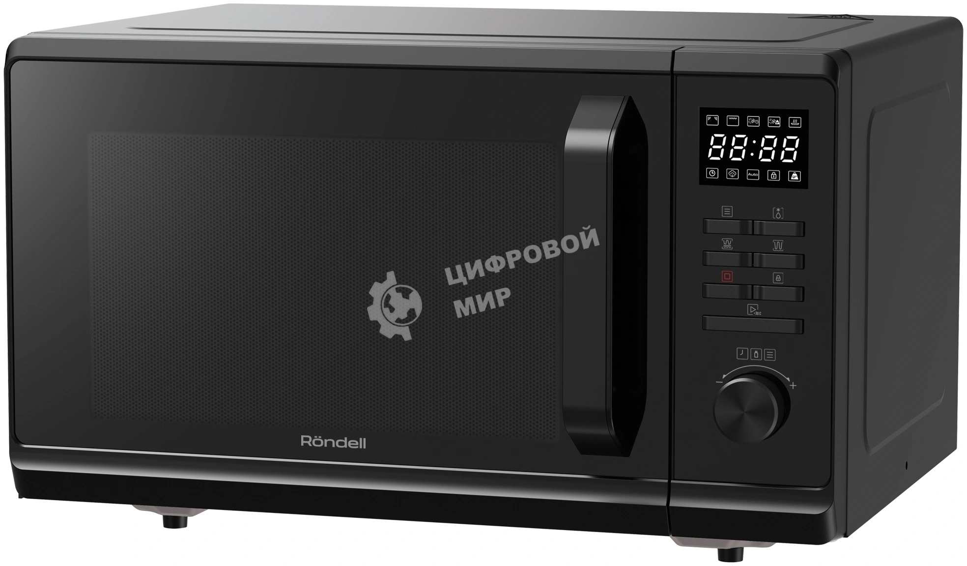 Микроволновая печь Rondell RDE-MW236 черный, 23 л, 800 Вт, переключатели - кнопки, поворотный механизм