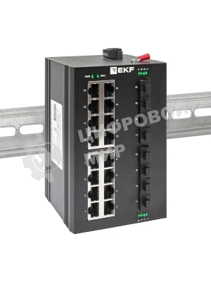 Коммутатор EKF TSX-U-8GX/SFP-16GT, 16×1 Гбит/с + 8×1 Гбит/с SFP, неуправляемый