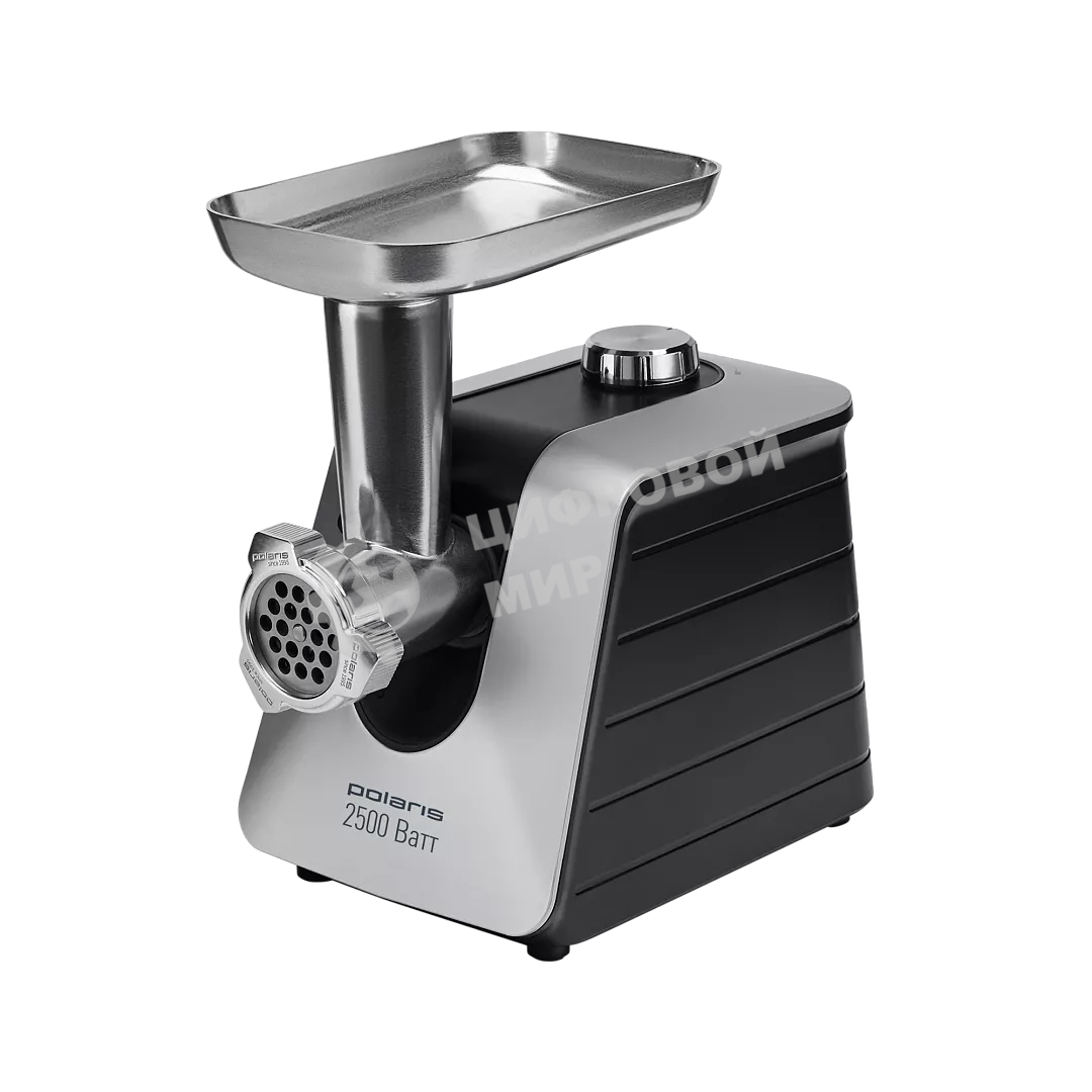 Мясорубка электрическая Polaris PMG2561 черный/серебристый 2500 Вт