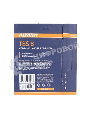 Нож PATRIOT TBS-8, D=230*25,4мм, толщина 1,6 мм 8 - зубый