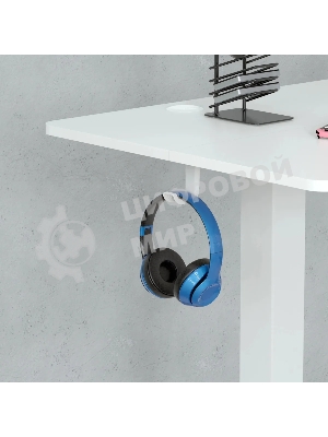 Стол компьютерный Cactus CS-EDL-WWT столешница ДСП, белый каркас белый