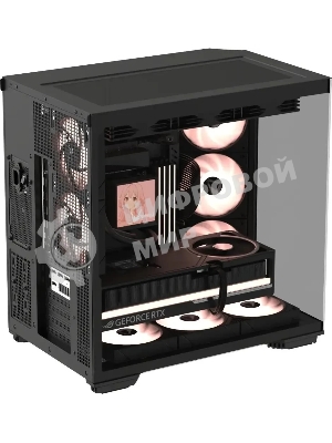 Компьютерный корпус Formula Crystal Z7 PA черный без БП ATX 5x120мм 1xUSB3.0 1xUSB3.1 audio bott PSU