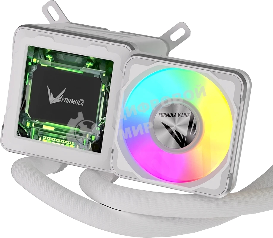 Система жидкостного охлаждения Formula V Line Cryo Wing Digi 240 WH, 240мм, LCD 2.73