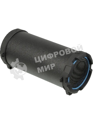 Колонка портативная Hyundai H-PAC220 черный/голубой 10W 1.0 BT/3.5Jack/USB