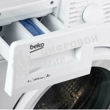 Стиральная машина Beko WRE6511BWW (R) белый, загрузка фронтальная 6 кг, 1000 об/мин., класс: А