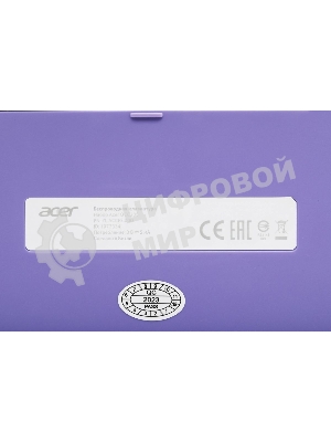 Комплект клавиатура + мышь Acer OCC205 беспроводной USB, 1200 dpi, фиолетовый