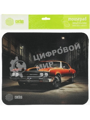 Коврик для мыши Cactus Orange Car 300x250x2мм (CS-MP-P06M)
