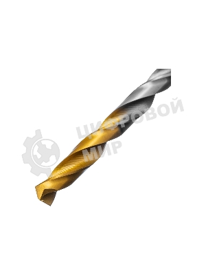 Сверло спиральное по металлу Denzel 5,5 x 93мм, Р6М5, Golden Tip