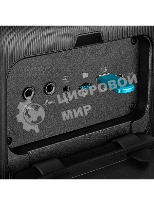 Портативная колонка SVEN PS-880, черный, 1.0, 110 Вт (RMS), Bluetooth, FM, USB, microSD, LED-дисплей, аккумулятор