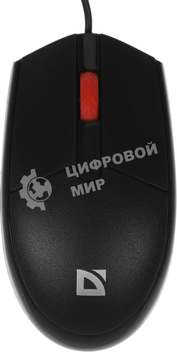 Мышь проводная Defender Delta MM-523 черный, 1000 dpi, USB, кнопки - 3