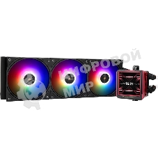 Водяное охлаждение для процессора Water Cooling System Thermalright Frozen Warframe 360 Ultra черный Argb (360мм, черный, ARGb/Fans: 3x120мм, 70.84CFM, 22.1dBA, 2000RPM/Pump height 60мм, 23dBA, 3000RPM, Rad thickness 27mm/S: 1200, 1700, 1851, 2011, 2066, 115X, AM5, AM4)