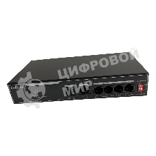 Коммутатор Dahua DH-SF1006LP, 6×100 Мбит/с, неуправляемый