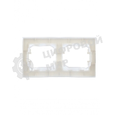 Рамка 2-местная IEK BRITE РУ-2-БрБ-44 IP44 белый
