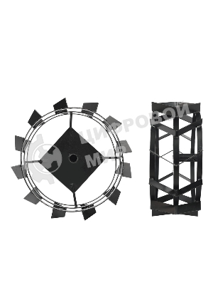 Грунтозацепы для мотоблока ПАТРИОТ ТИП.2 усилен. (диаметр 500мм, ширина 200мм) (пар) ГР3 500.200.д30