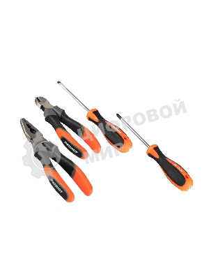 Набор инструментов Patriot 4 в 1 SPS-4: отвертки SL6*100, PH2*100, пассатижи 180мм, кусачки 160мм