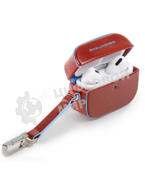 Чехол для наушников Piquadro Blue Square AC5308B2/CU4 темно-коричневый натур.кожа