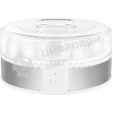 Йогуртница Kitfort КТ-6405 20Вт 7б. 180 мл упр.:механич. серебристый/белый