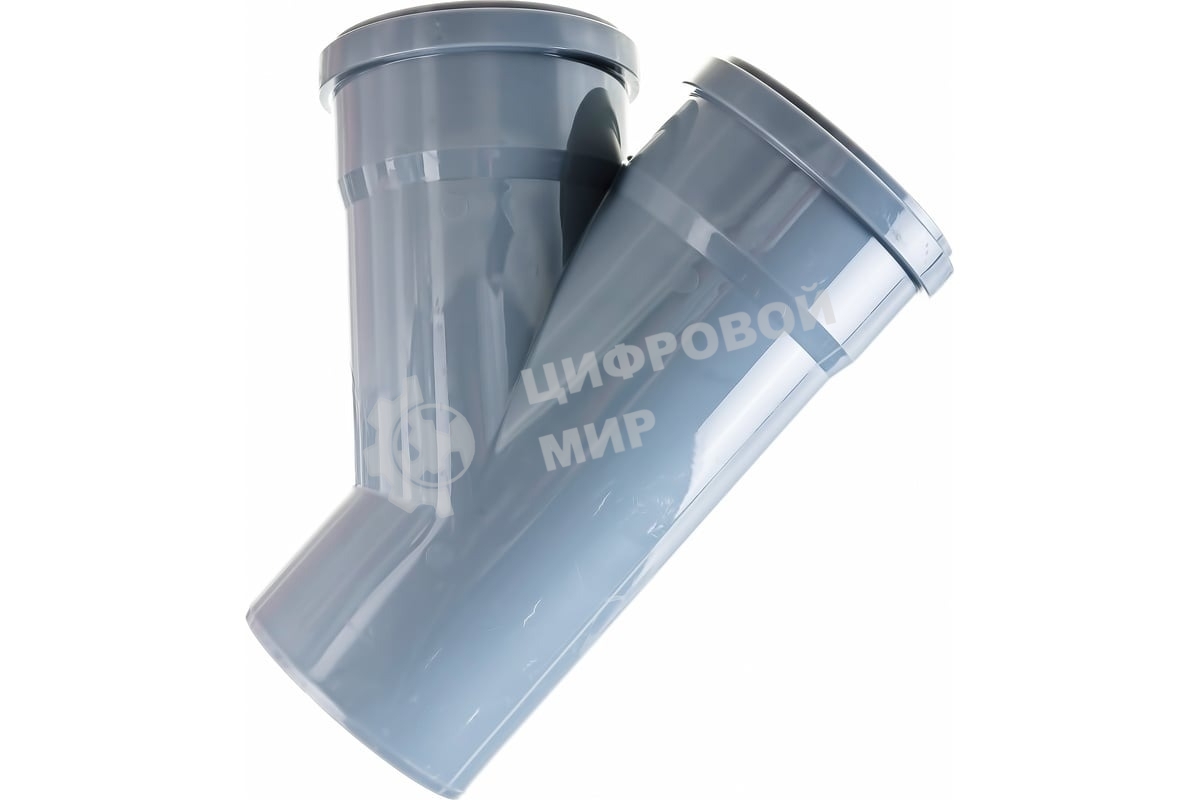 Тройник канализационный (полипропилен) 110x110/45град.