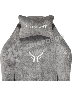 Кресло Бюрократ Knight N1 Fabric серый, ткань, 120 кг, механизм качания