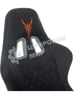 Кресло Knight ARMOR черный, экокожа, 120 кг, механизм качания