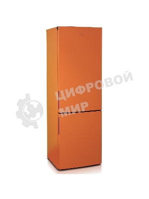 Холодильник Бирюса T6127 оранжевый двухкамерный 245/100л морозилка снизу