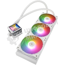 Водяное охлаждение для процессора Water Cooling System Thermalright Frozen Warframe 360 Ultra White Argb (360мм, White, ARGb/Fans: 3x120мм, 70.84CFM, 29.8dBA, 2000RPM/Pump height 60мм, 23dBA, 3000RPM, Rad thickness 27mm/S: 1200, 1700, 1851, 2011, 2066, 115X, AM5, AM4)