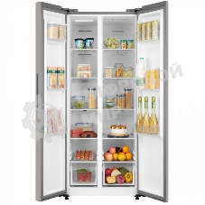 Холодильник Бирюса SBS 460 I нержавеющая сталь двухкамерный 271/189л морозилка сбоку, No Frost, Side by Side