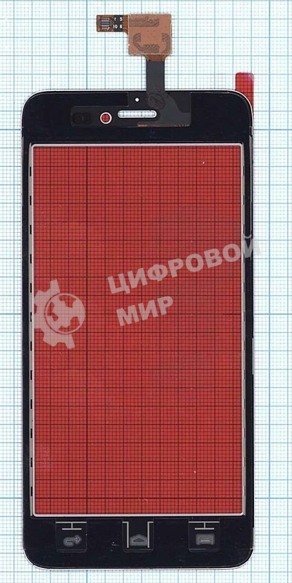 Сенсорное стекло (тачскрин) для Explay Craft, белое