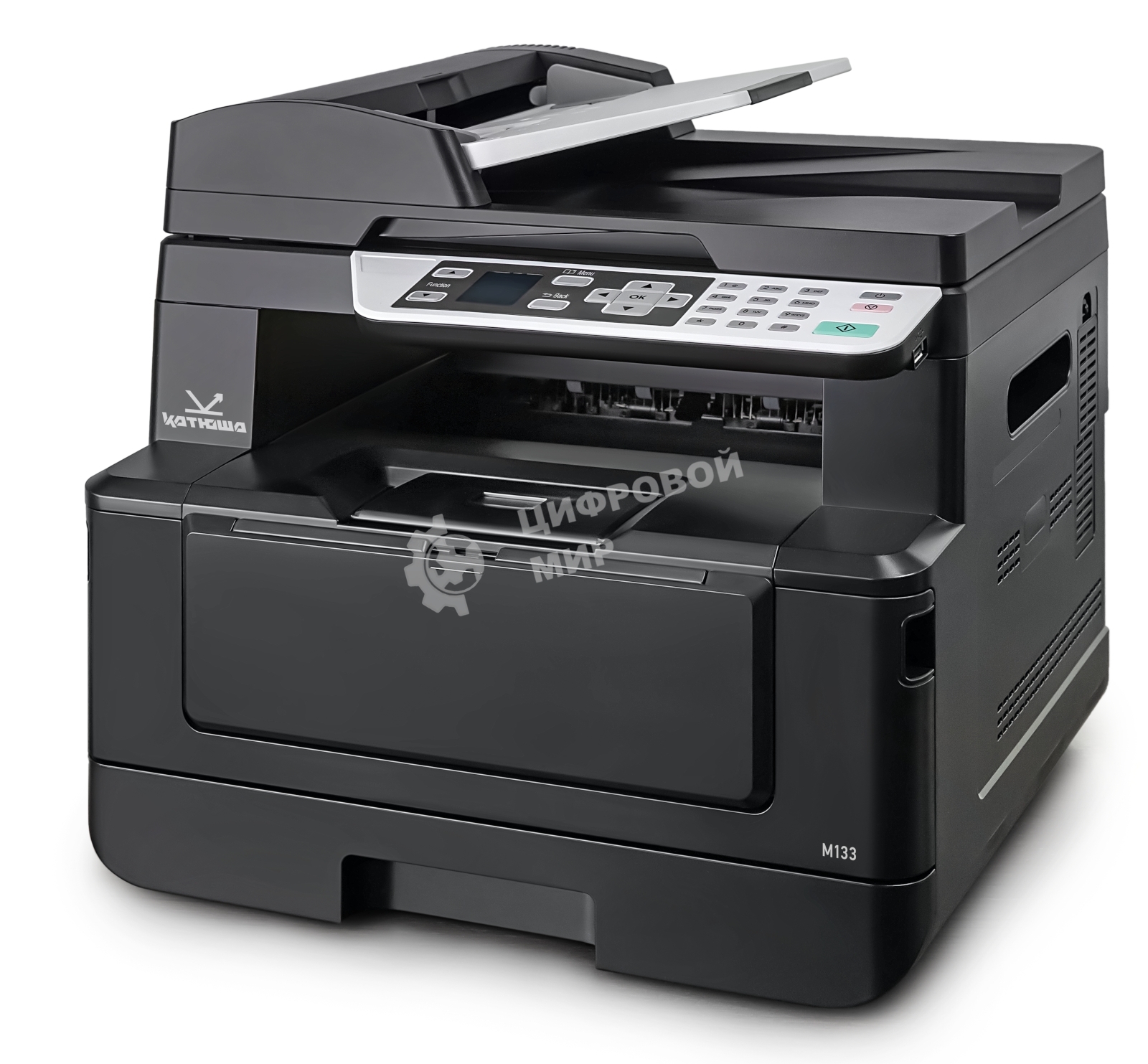 МФУ лазерное Катюша M133 (M133-512), A4, ч/б, печ. до 33 стр/мин., скан. до 20 стр/мин., 1200 x 1200 dpi (печать) 600x600dpi (скан.), USB, RJ-45
