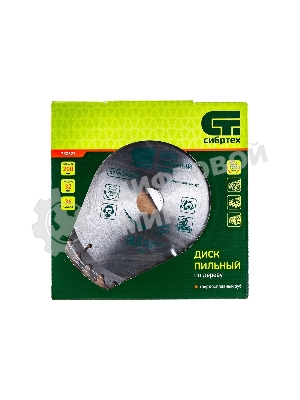 Пильный диск по дереву Сибртех, ф210 х 30 мм, 36 зубьев