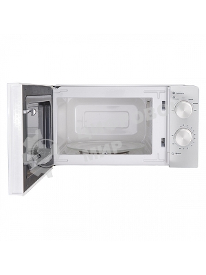 Микроволновая печь BQ MWO-20004SM/W белый, 20 л, 700 Вт, переключатели - поворотный механизм