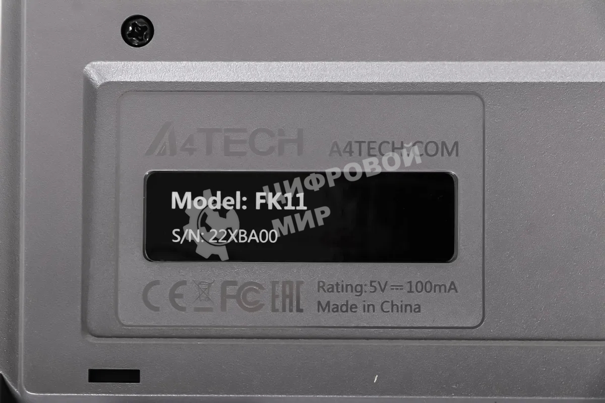 Клавиатура проводная A4Tech Fstyler FK11 USB серый/черный