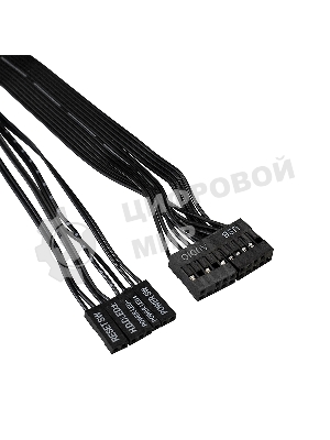 Компьютерный корпус Miditower ExeGate CP-601-UNS350 (ATX, БП UNS350 с вент. 12см, 2*USB, аудио, черный)