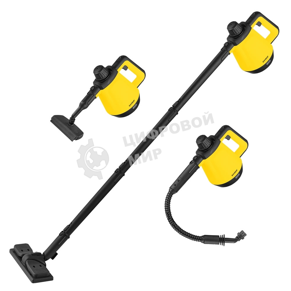 Пароочиститель ручной Endever Odyssey Q-444, желтый/черный