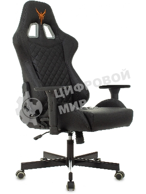 Кресло Knight ARMOR черный, экокожа, 120 кг, механизм качания