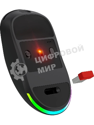 Мышь беспроводная/проводная Defender Elite GM-212 черный, 26000 dpi, радиоканал, Bluetooth, USB, кнопки - 6
