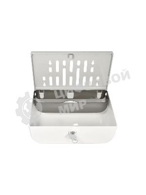 Диспенсер бумажных полотенец Puff-5140 белый, с замком, ABS-пластик