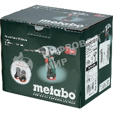Дрель-шуруповерт Metabo PowerMaxx BS 600984000, 12 В, 2 Ач, 34 Нм, щеточный