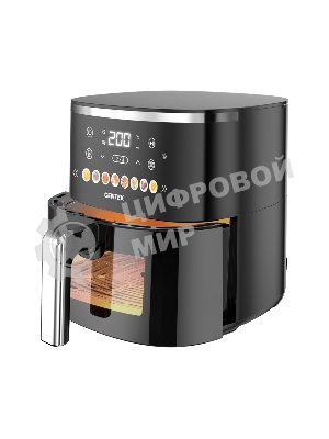 Аэрогриль Centek CT-3105 черный, 1500 Вт, 5 л, сенсор, 8 программ