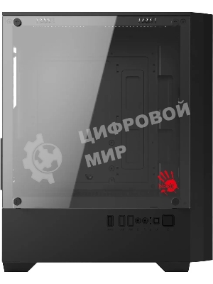 Корпус Bloody CC-124-BK, Mini-Tower, чёрный