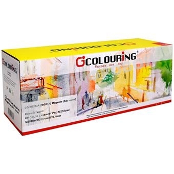 Картридж лазерный Colouring CG-W2213A (№207A) Magenta без чипа (1250 стр) для HP Color LaserJet Pro M255dw/M282nw/M283fdn/M283fdw